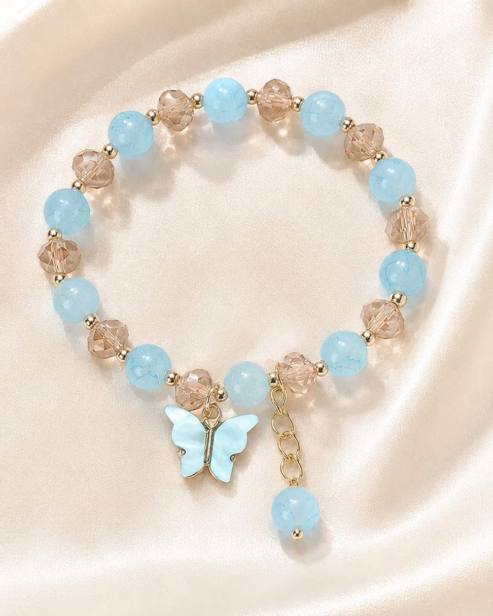Aqua Butterfly Bracelet