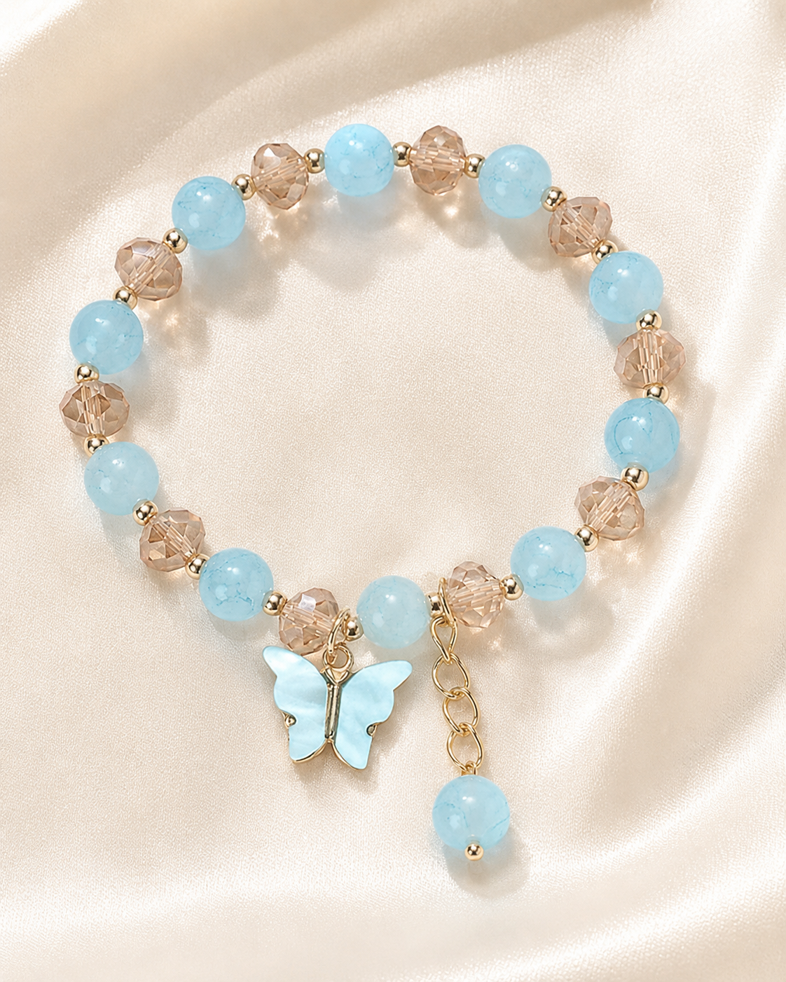 Aqua Butterfly Bracelet