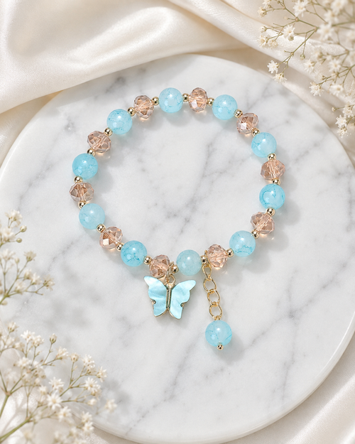 Aqua Butterfly Bracelet