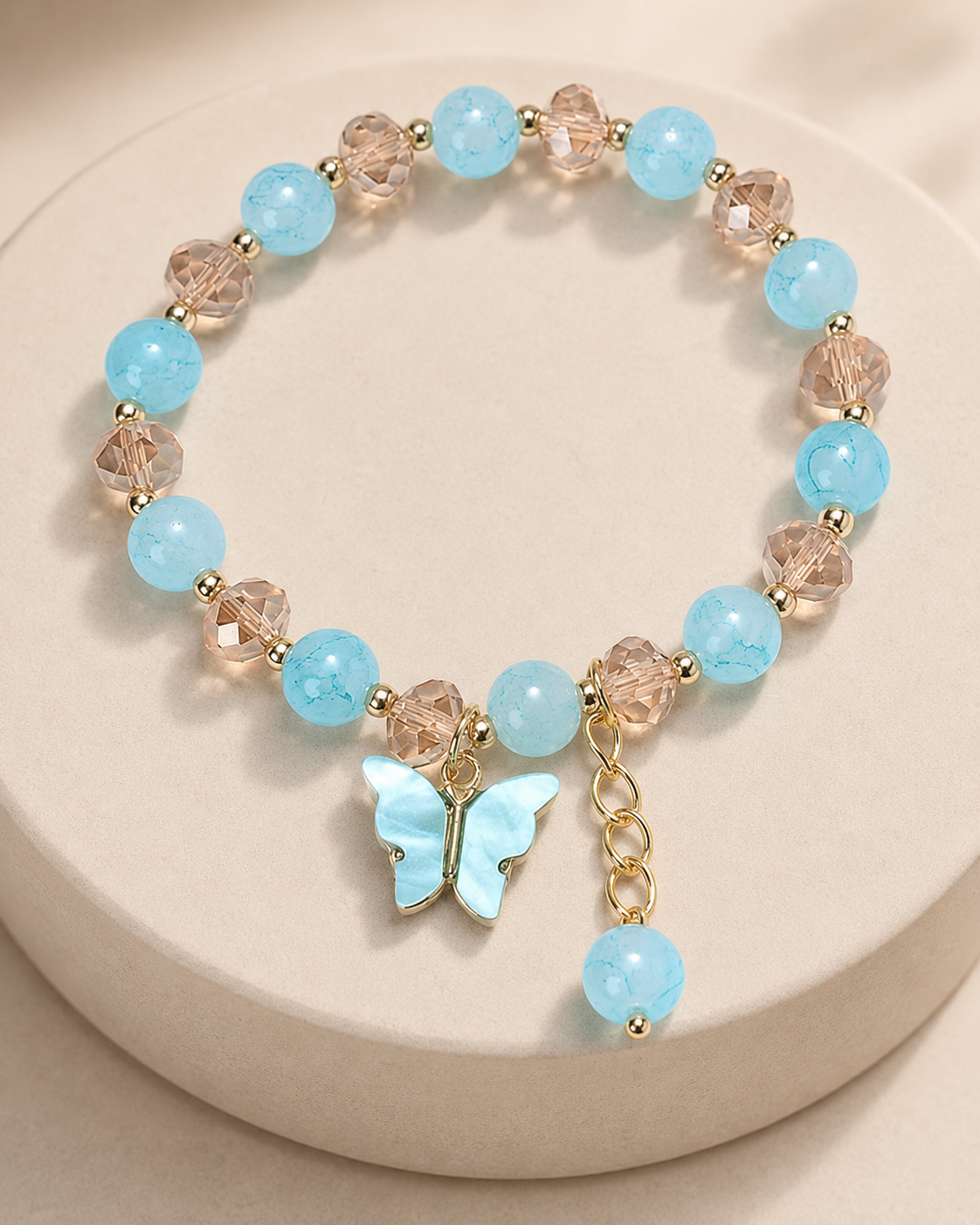 Aqua Butterfly Bracelet