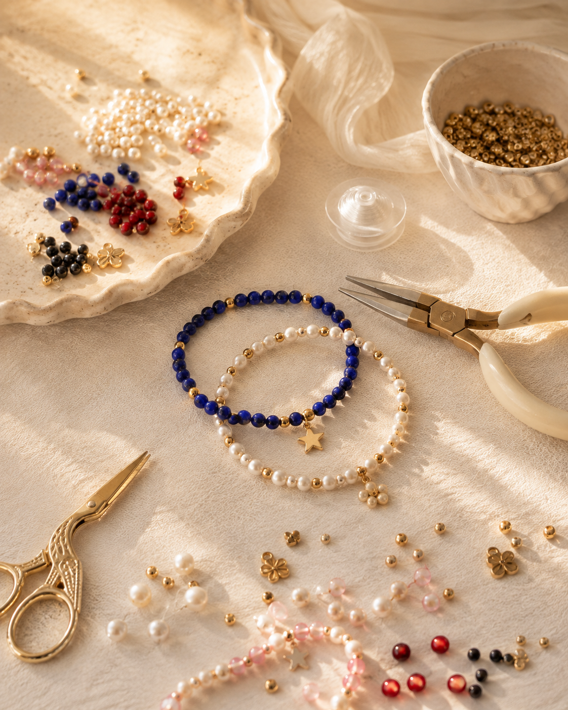 Handmade bracelet process