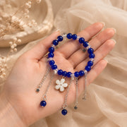 Royal Blue Star & Blossom Charm Bracelet